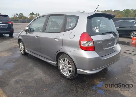 2007 Honda Fit Sport из США, поврежденный, VIN JHMGD386X7S031976